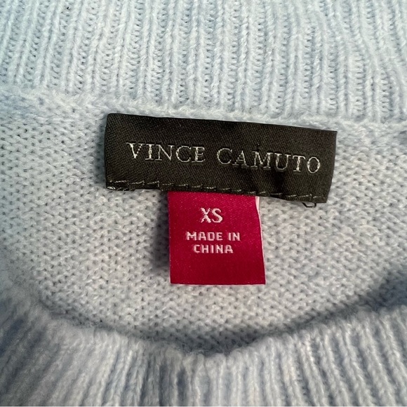 Vince Camuto Light Blue Crew Neck Sweater Size XS - Picture 7 of 9
